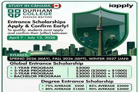 Durham College Scholarships � Apply Early & Secure Your Seat in Canada by 13th July 2026