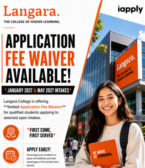 Langara College � Limited Application Fee Waiver | January & May 2027