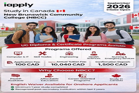 New Brunswick Community College (NBCC) September 2026 Intake � Apply Now