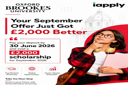 Oxford Brookes University | �2,000 Scholarship Opportunity for September 2026