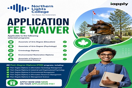 Study in Canada - Northern Lights College � Application Fee Waiver Opportunity