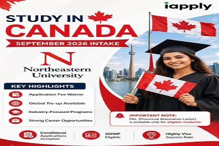 Study in Canada | Northeastern University Canada Admissions Open � Limited Seats | Apply Now for September 2026