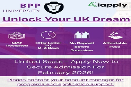 Study in UK - Last Call for Applications � BPP University | February 2026 Intake